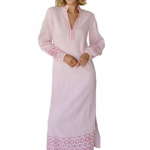 SAIL TO SABLE Dresses & Skirts - NEW SAIL TO SABLE embroidered caftan in blush